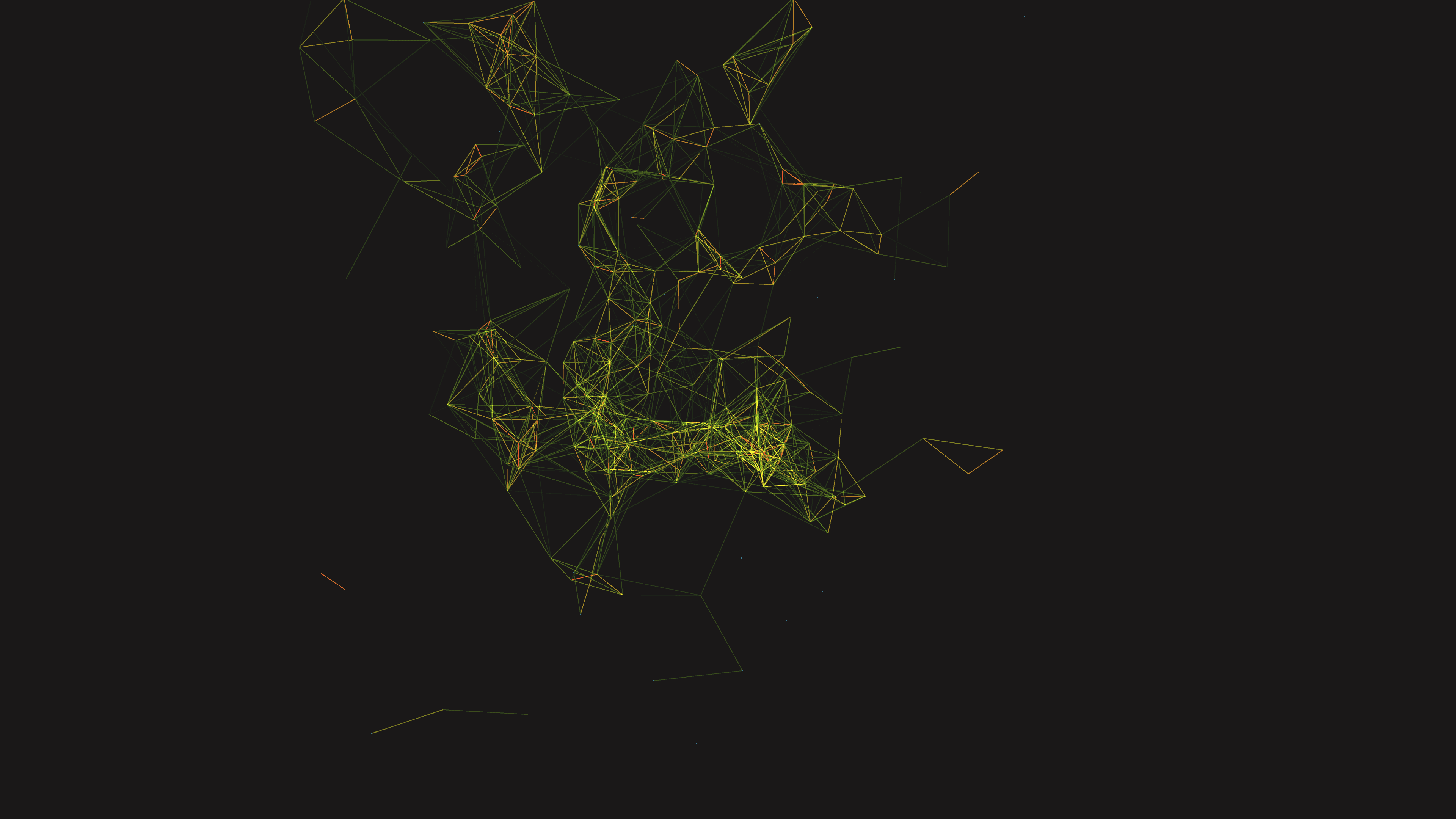 abstract quantum entanglement web 3d p1