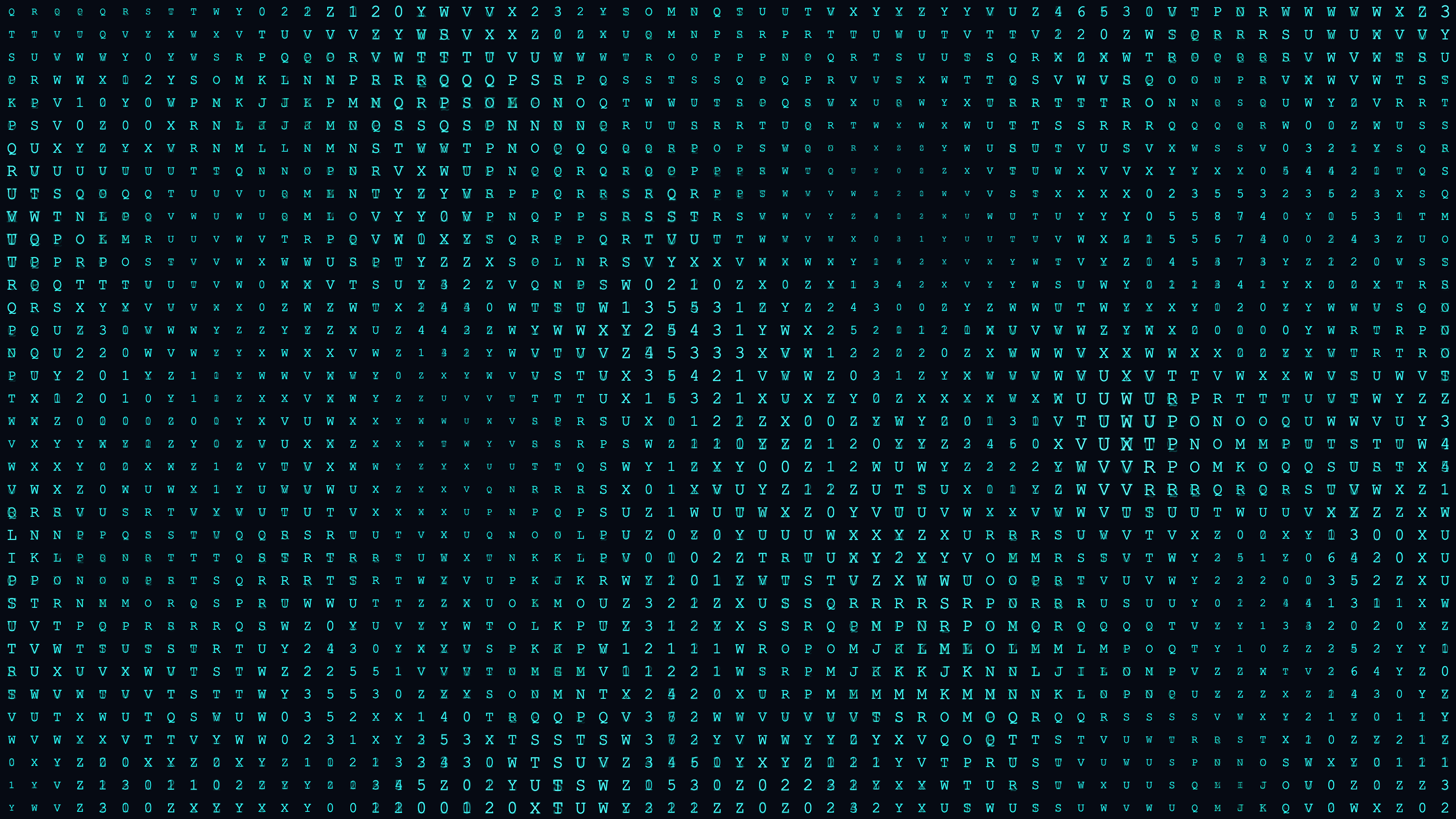 kinetic typography glitch matrix 2d p1